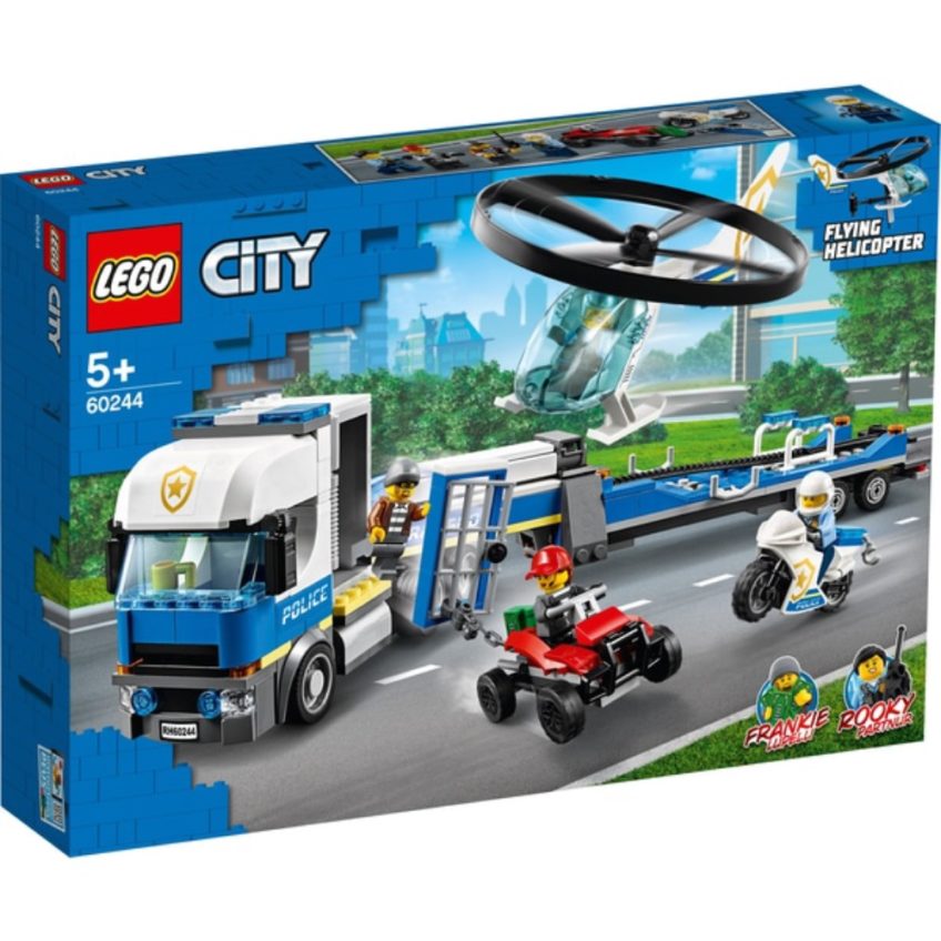 Конструктор lego city police полицейский вертолетный транспорт 60244