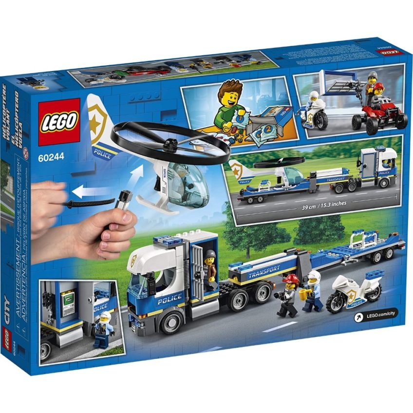 Конструктор lego city police полицейский вертолетный транспорт 60244