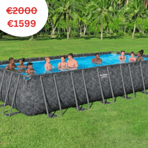Bestway 561KG APX 365 Above Ground Rectangular Pool Set 7.32m x 3.66m x 1.32m