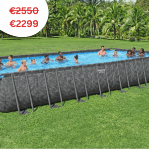 Bestway 561KJ Rectangular Steel Above Ground Pool 9.56m x 4.88m x 1.32m