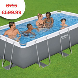 Bestway 56441 Power Steel  4.04m x 2.01m x 1.00m Rectangular Pool Set