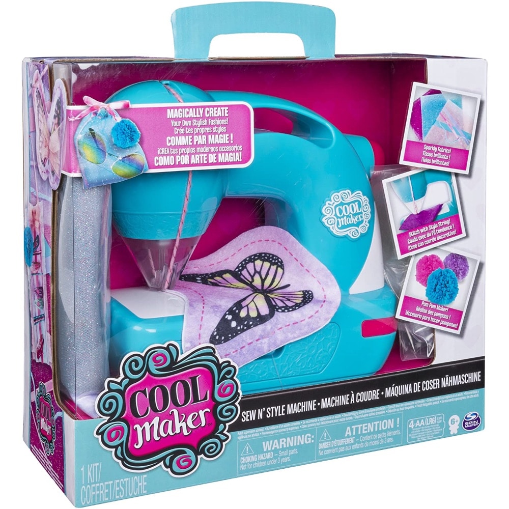 Cool Maker, Sew Cool Sewing Machine with 5 Trendy Projects and Fabric, for  Kids 6 Aged and up