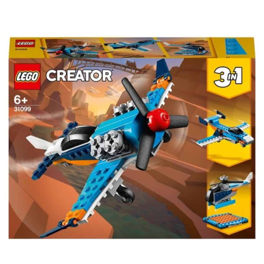 LEGO 31099 CREATOR 3in1 Propeller Plane, Jet & Copter Playset - The ...