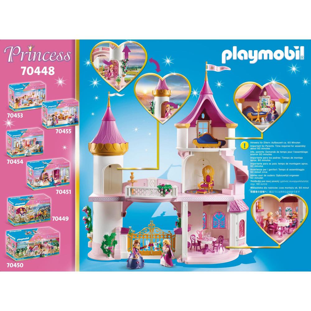76-Piece Set Playmobil gros lot JEU princesse portable Castle 