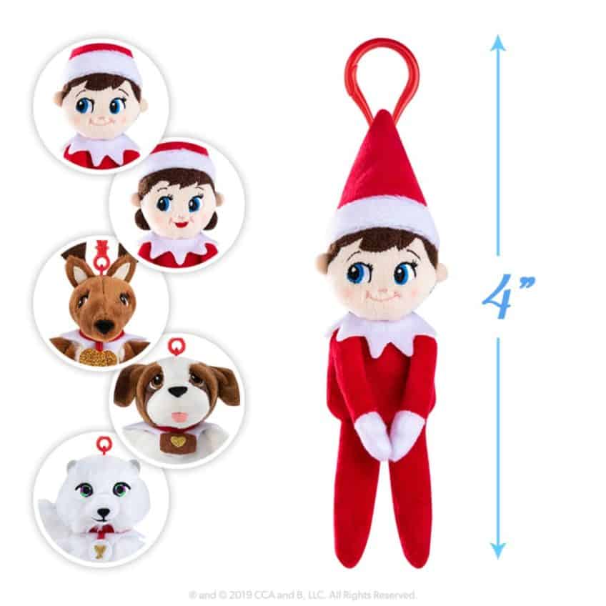 elf on the shelf plush keychain