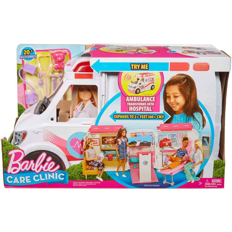 barbie ambulance care clinic vehicle