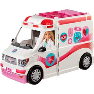 barbie ambulance care clinic vehicle