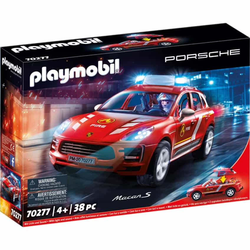Playmobil 70277 Porsche Macan S Fire Brigade with Light
