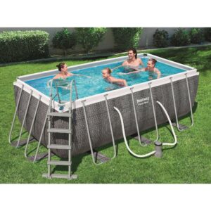 Bestway 56722 Above Ground Pool Framed Pool Rectangular 4.12m x 2.01m x 1.22m