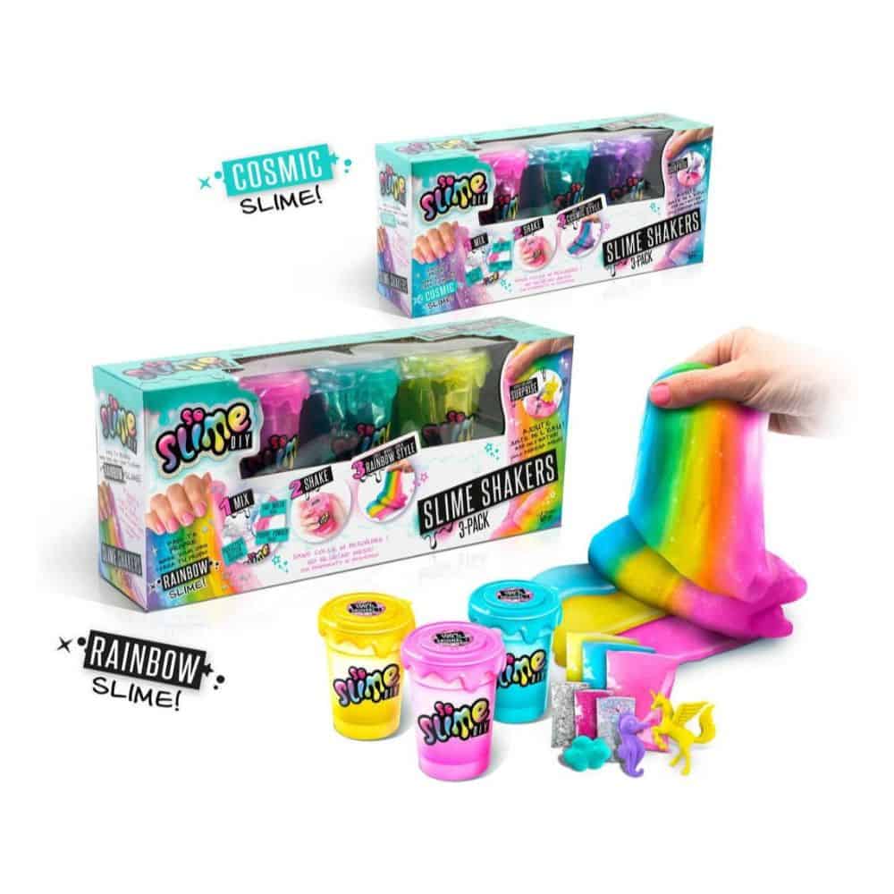 SoSlime DIY 3-Pack of Rainbow Cosmic Slime Shakers