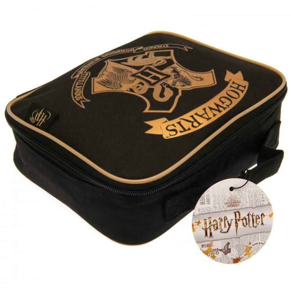 OFFICIAL HARRY POTTER BLACK AND GOLD CHILDRENS LUNCH BOX BAG NEW WITH TAGS 