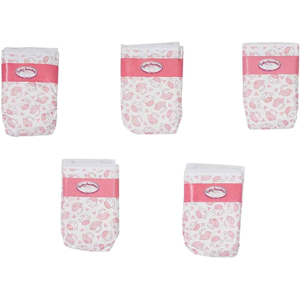 Baby Annabell Nappies, 5 pack - The Model Shop