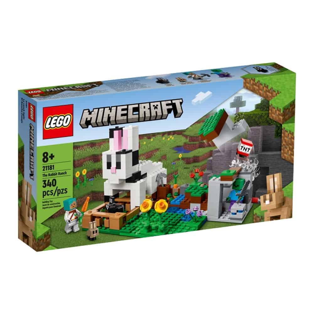 LEGO 21181 MINECRAFT The Rabbit Ranch House with Animals Set - The Model  Shop