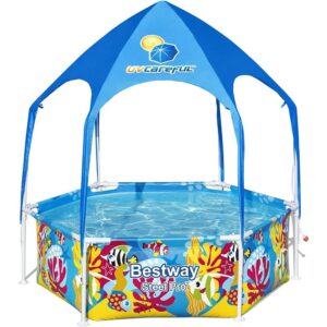 Bestway 5618T Steel Pro UV Careful 1.83m x 51cm Splash-in-Shade Play Pool