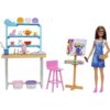 Promo Le Coffret Poupée Barbie Artistique + Accessoires chez Stokomani