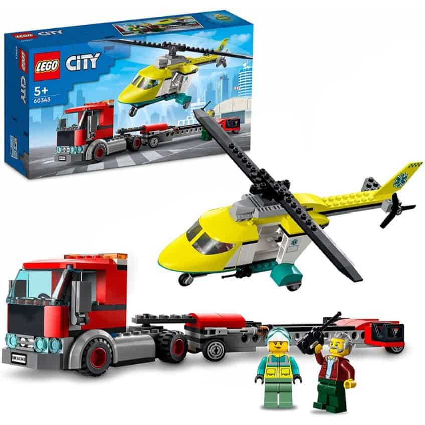 LEGO 60343 CITY Rescue Helicopter Transport - The Model Shop