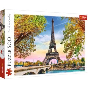 500Pcs Romantic Paris, France, Eiffel Tower in The Fall