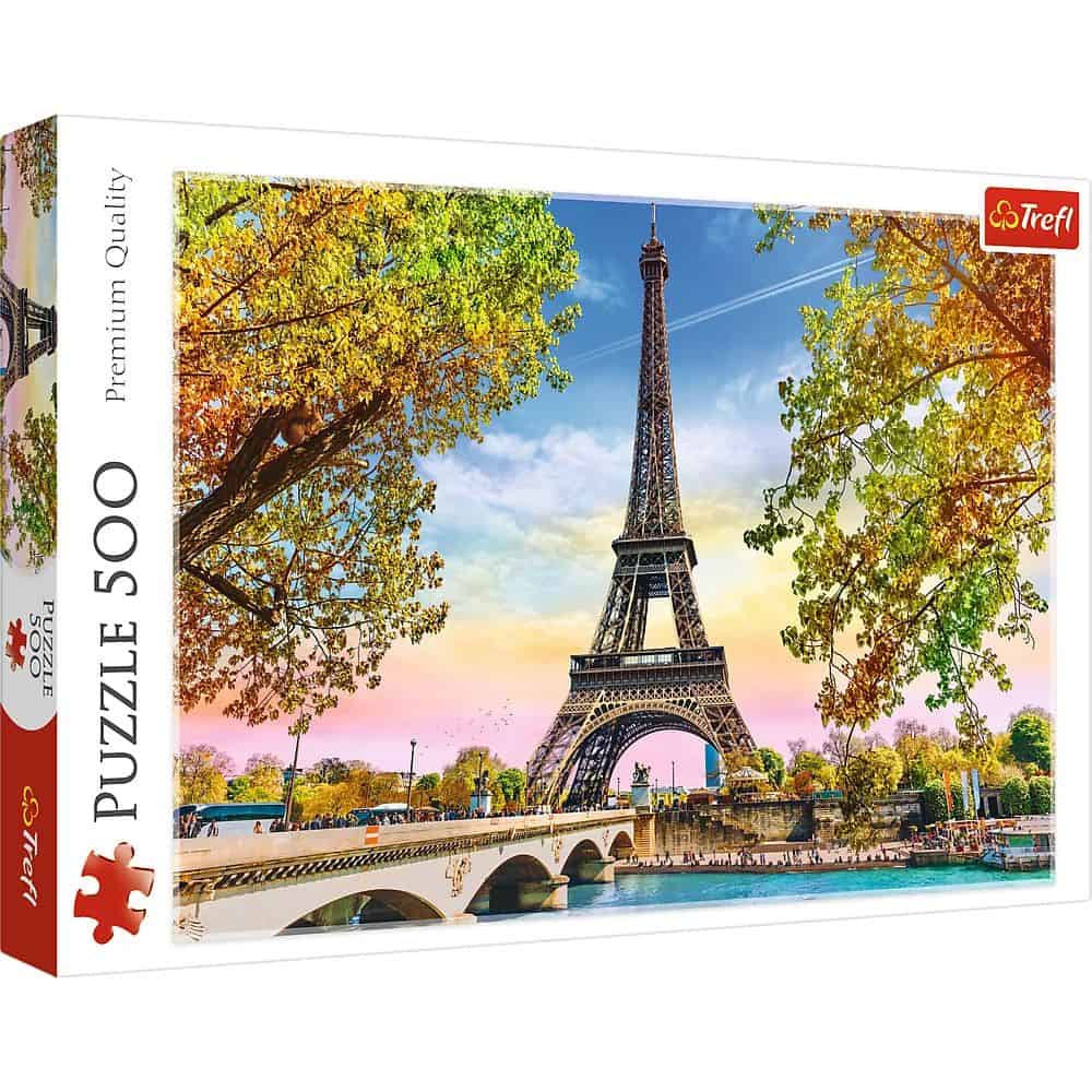 500Pcs Romantic Paris, France, Eiffel Tower in The Fall