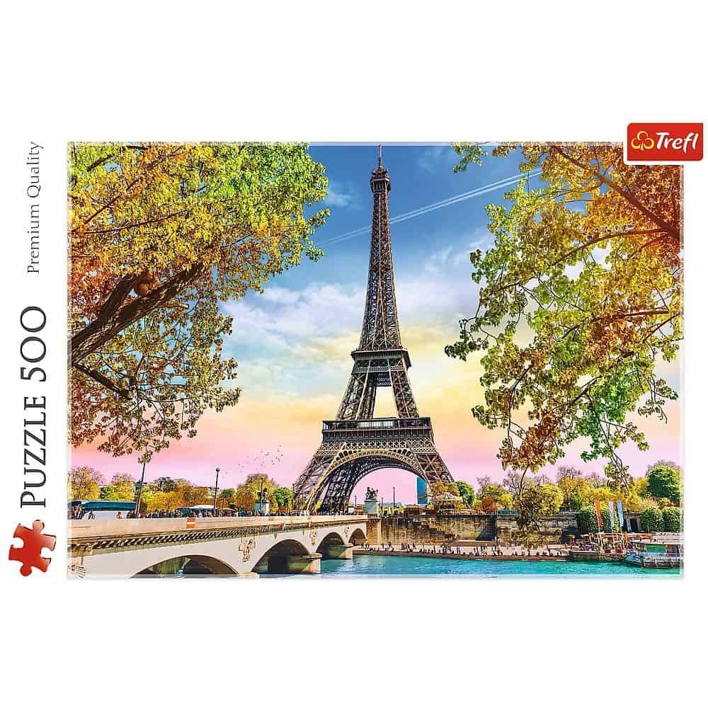 500Pcs Romantic Paris, France, Eiffel Tower in The Fall - Image 2