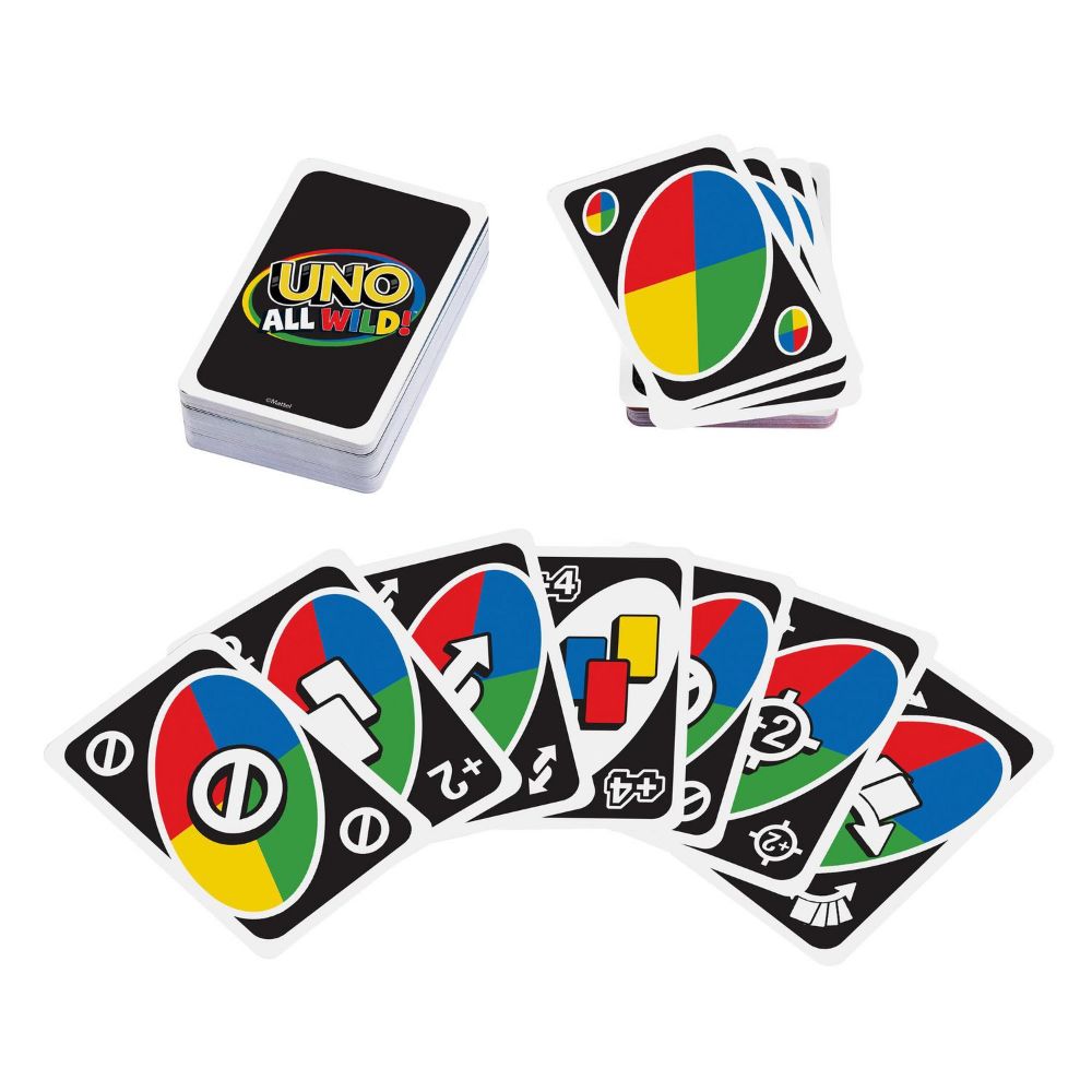 Iron Box Uno Wild,classic Colour & Number Matching Card Game,customizable &  Erasable Wild,special Action Cards Included,gift For Kids 7+