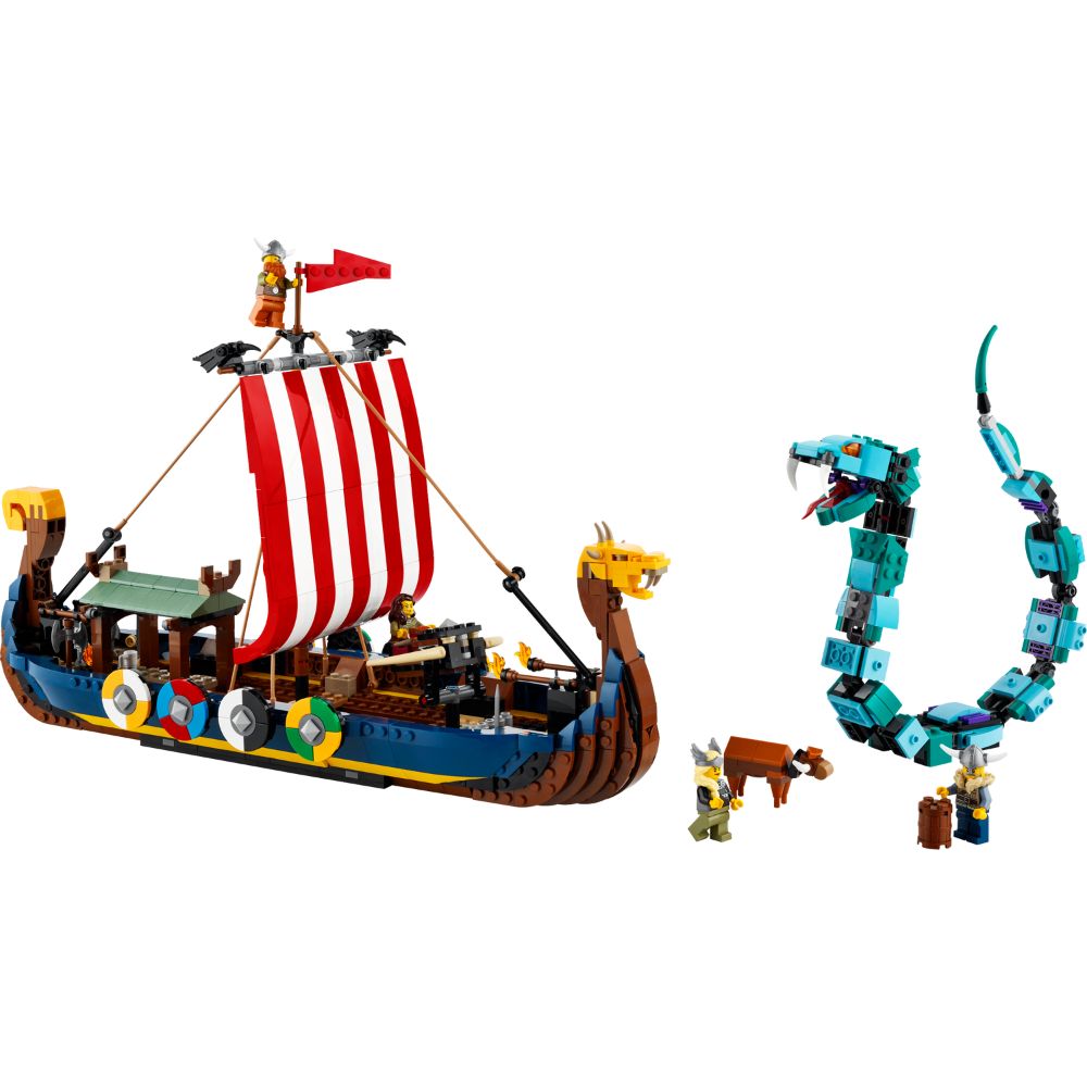 Lego 31132 CREATOR 3 in 1 Viking Ship And The Midgard Serpent - Image 2
