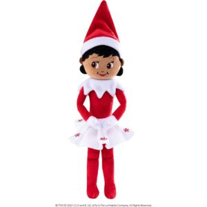 ORIGINAL ELF ON THE SHELF Plushee Pals Snuggler Girl Dark Skin