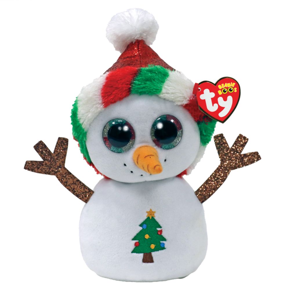 Ty - Beanie Boos Misty Snowman With Hat 15cm - The Model Shop