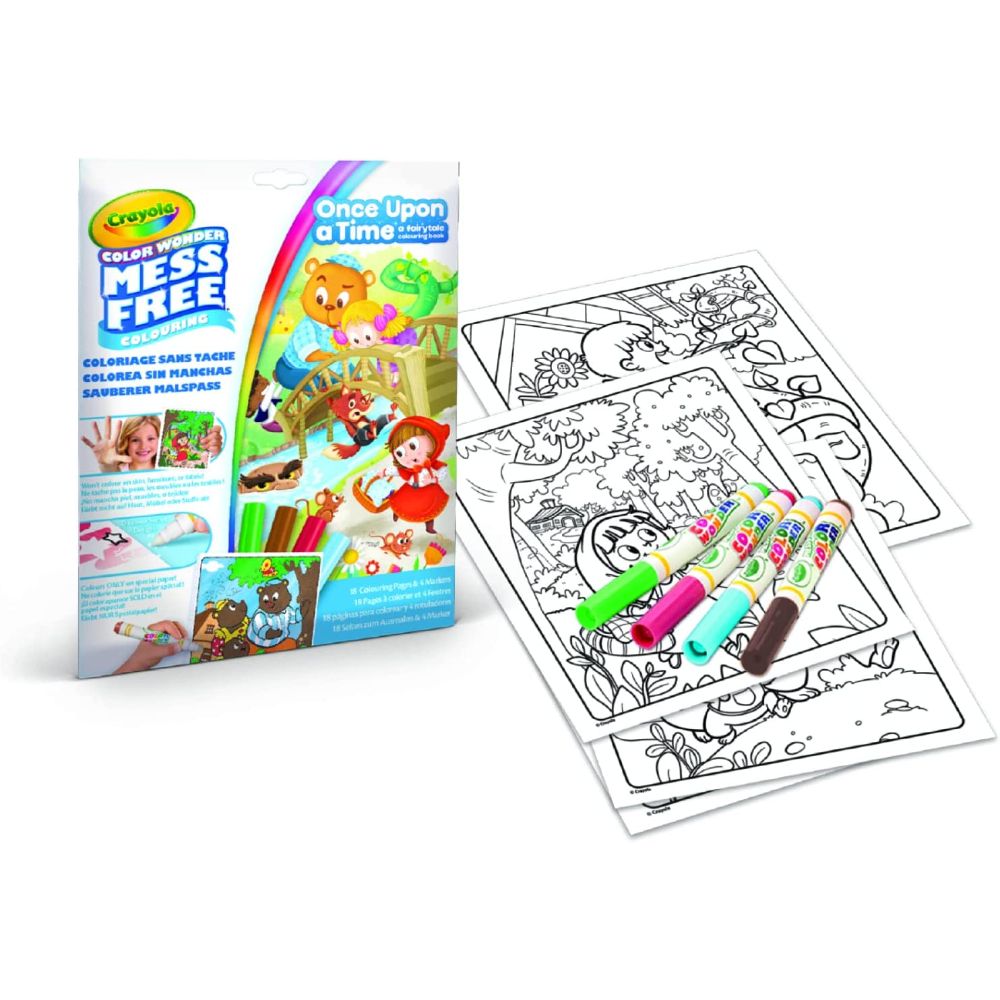 Crayola Color Wonder Fairytales, Mess Free Coloring Pages & Markers, Gift  for Kids, Age 3, 4, 5, 6 