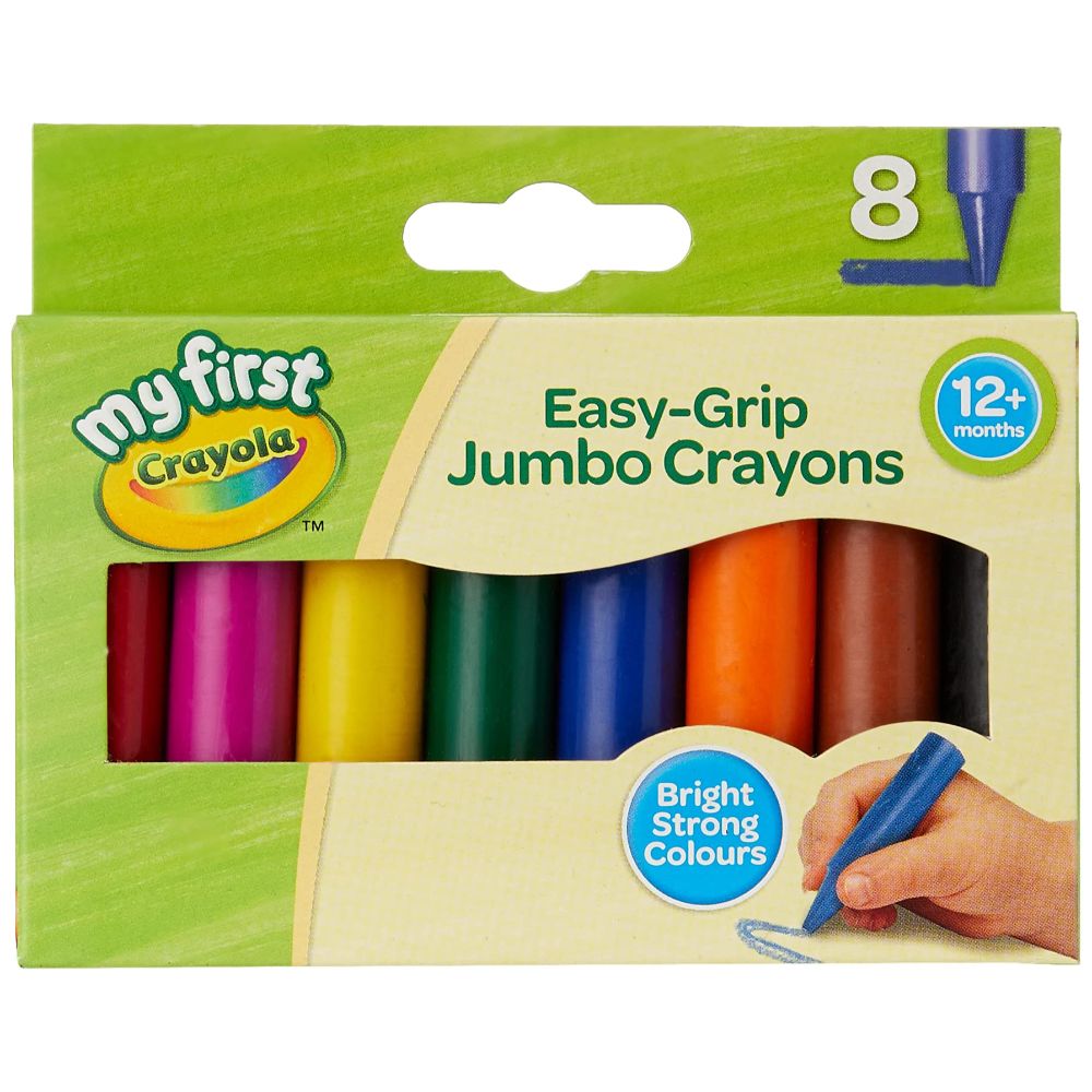 Crayola - 8 Mini Kids Jumbo Crayons - The Model Shop