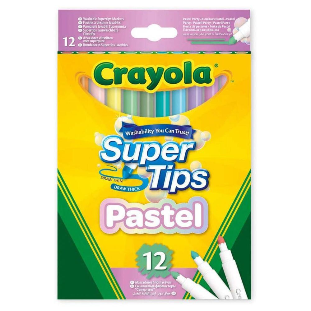 Crayola - Mallette 25 feutres Lavables Supertips