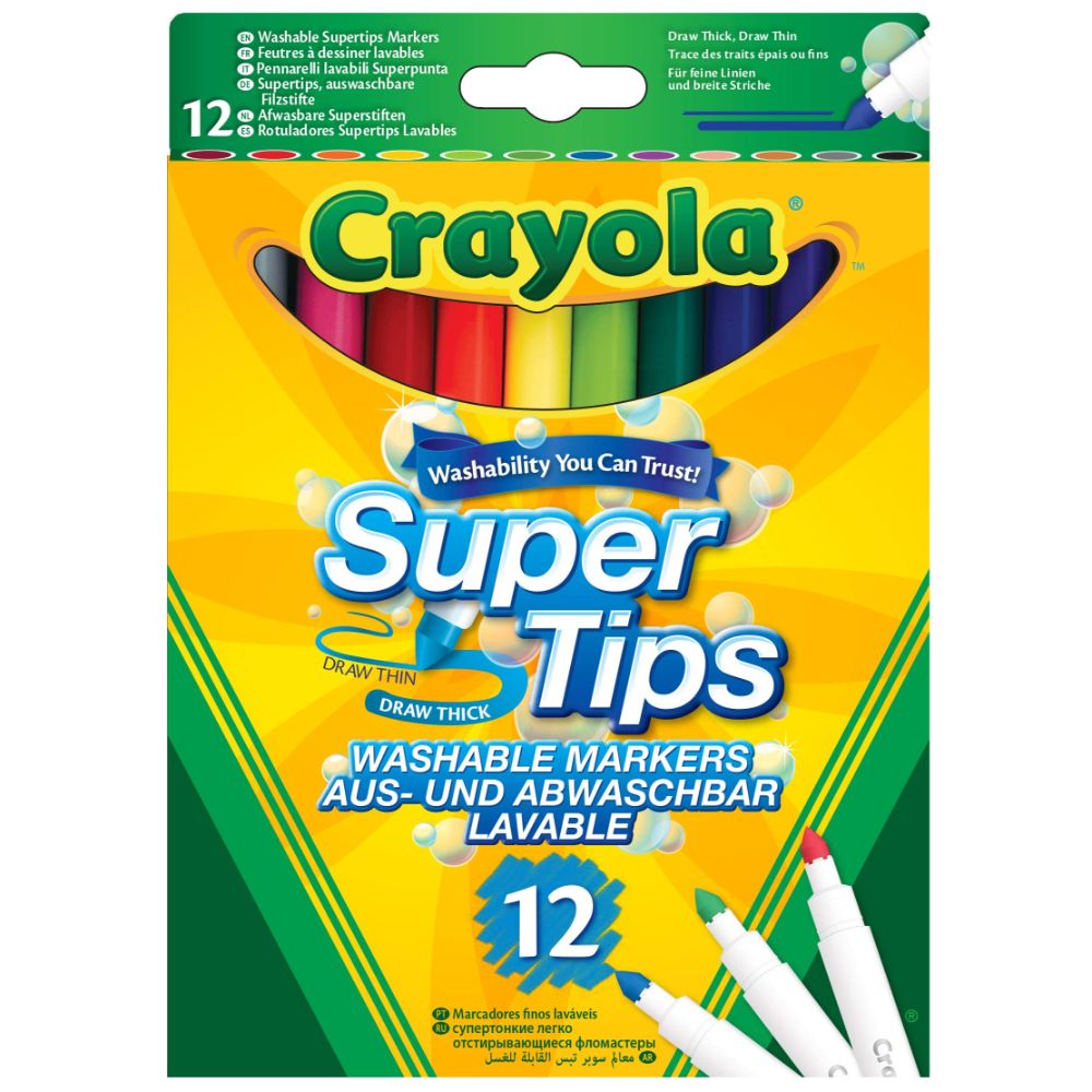 Crayola Set 8 Pennarelli lavabili con punta maxi