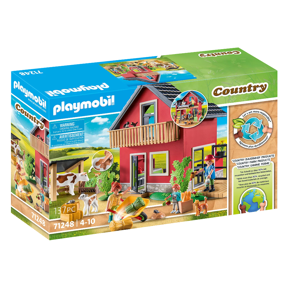 Booth Drikke sig fuld Bedstefar Playmobil 71248 Farmhouse with Outdoor Area - The Model Shop