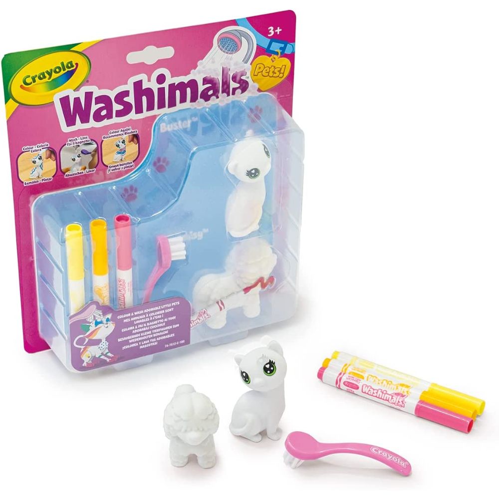 Crayola - Washimals Pets Colour Cat And Dog - The Model Shop