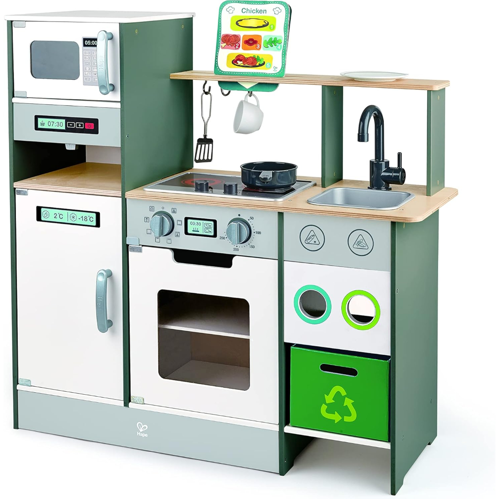 Wooden Play Kitchen Rechargeable Stove