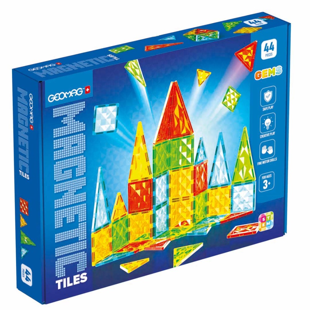 Geomag Magnetic Tiles Gems 44pcs
