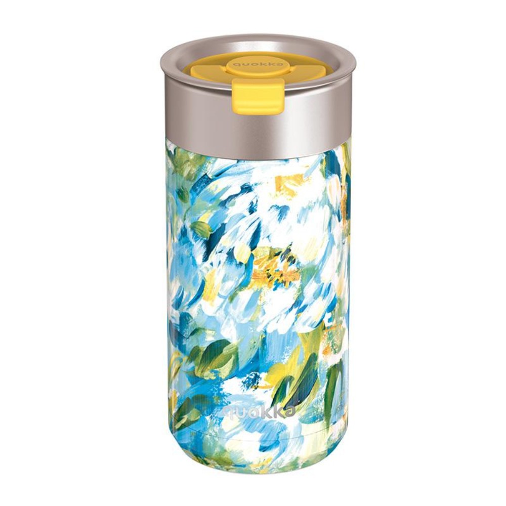 Boost Blue Peonies Quokka Thermal Cup 400ml