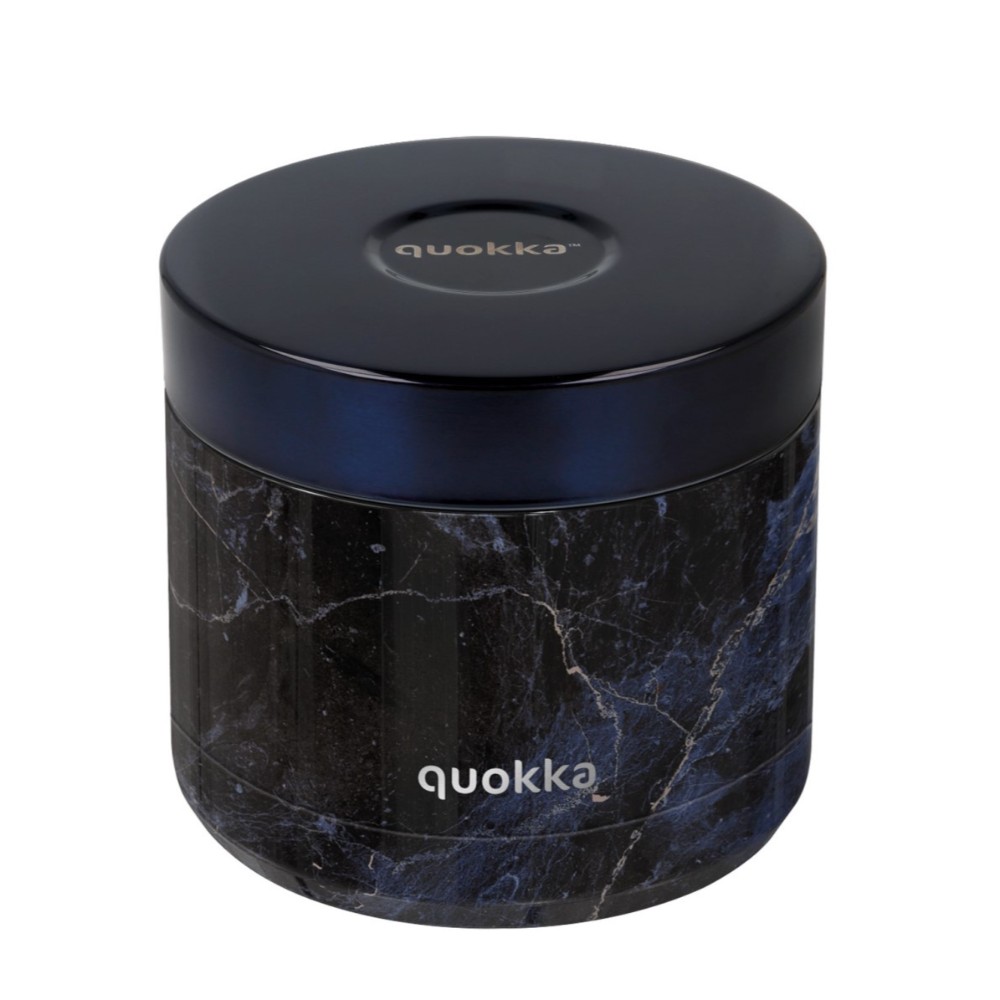 Quokka Whim Black Marble Thermal Container 600ml