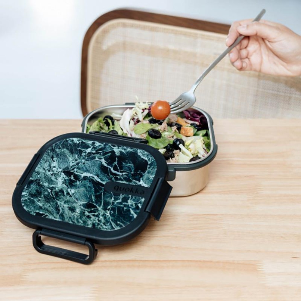 Quokka Kai Black Marble Food Container - Image 2