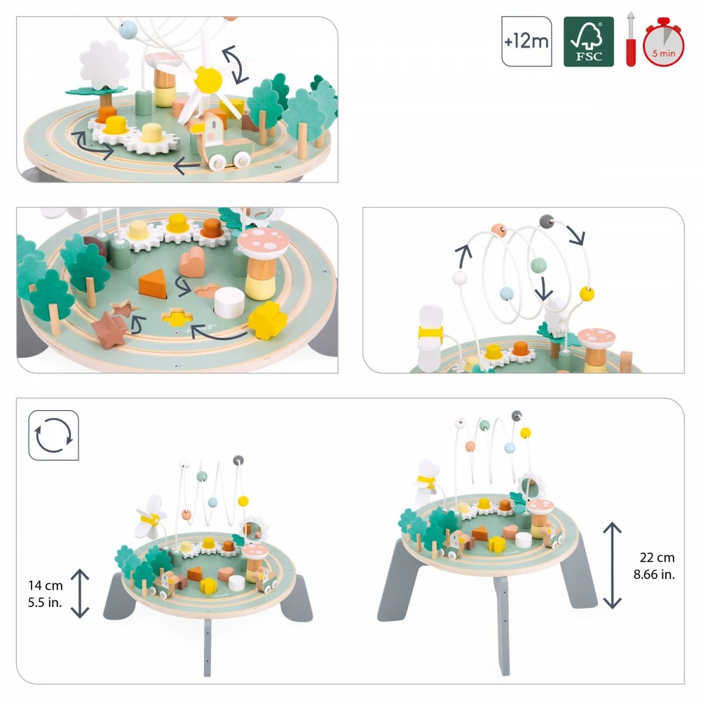 Janod - Sweet Cocoon Garden Activity Table - Image 2