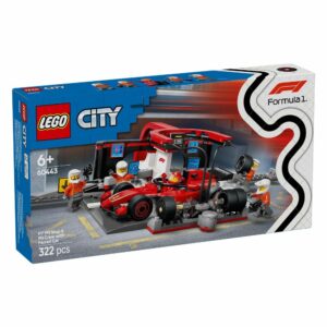 LEGO 60443 CITY F1® Pit Stop & Pit Crew With Ferrari Car