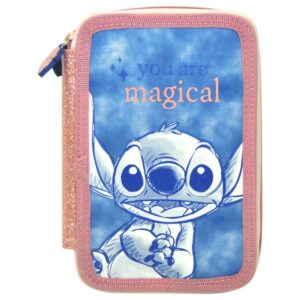Disney Stitch Triple Pencil Case