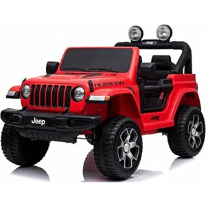 Jeep Wrangler Rubicon - Battery Ride On - Red - 12V