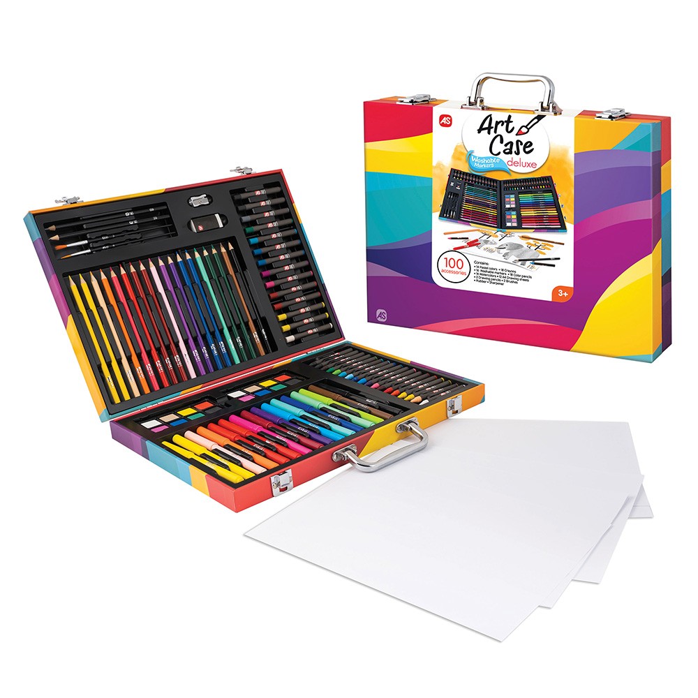 Rainbow Wooden Deluxe Art Case - Image 3