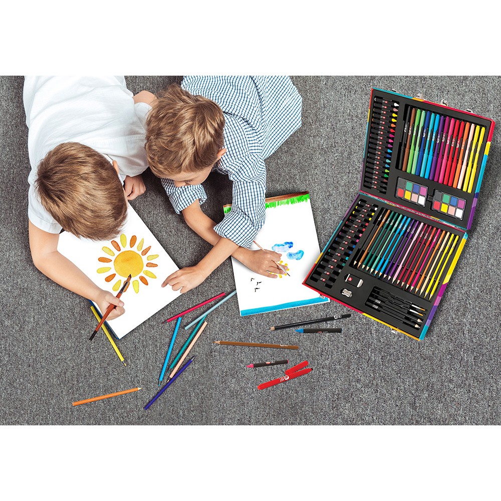 Rainbow Wooden Deluxe Art Case - Image 4