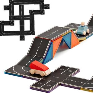 Magnetic Tile Toppers - Road (40 Piece)