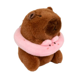 Plush Animal With Swim Ring Keychain