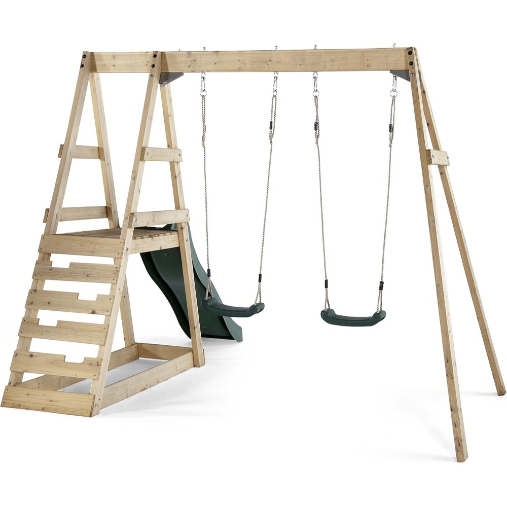 Tamarin Wooden Swing and Slide Playcentre - Image 5
