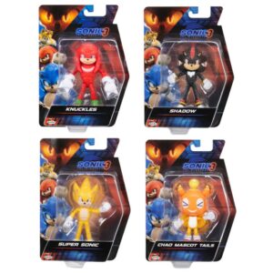Sonic 3 The Movie Figures Assortment of 4