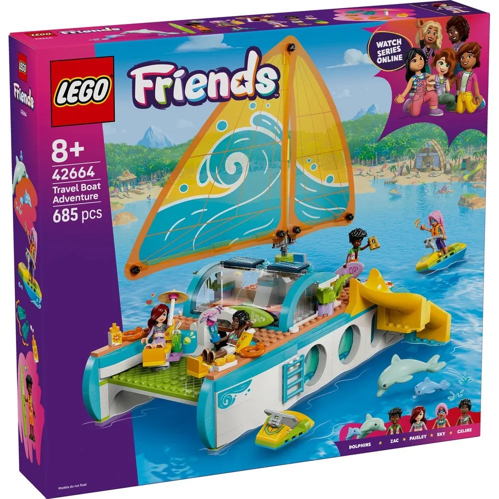 Lego 42664 FRIENDS Travel Boat Adventure - The Model Shop