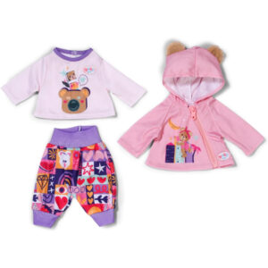 Baby Born Newborn Doll Outfit with Hooded Jacket, Shirt and Trousers, Outfit for 43cm